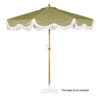 Bolero Sicily Round Parasol 2.5m Diameter Green Mix