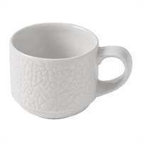 Churchill Viana Stacking Cups White 90ml (12 Pack)