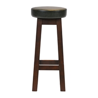 Everyday Wessex Dark Walnut High Stool with Bison Cedar Seat (2 Pack)