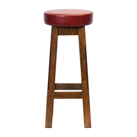 Everyday Wessex Vintage High Stool with Bison Bordeaux Seat (2 Pack)