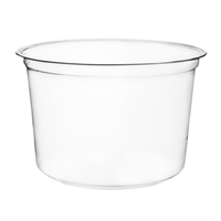 Vegware Round PLA Deli Pots 455ml (500 Pack)
