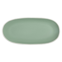 Olympia Chia Oval Plates Green 280x135mm (6 Pack)