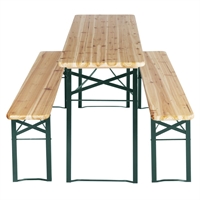 Bolero German Beer Bench and Table Set 1770x500mm