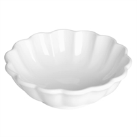 Olympia Bloom Scalloped Small Bowls White 130mm (6 Pack)