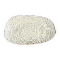Churchill Cascade Opal Organic Oblong Plates Taupe 220x130mm (12 Pack)
