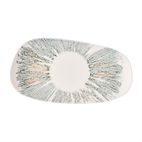 Churchill Lyra Organic Oblong Plates Pink Opal 350x185mm (6 Pack)