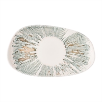 Churchill Lyra Organic Oblong Plates Pink Opal 220x150mm (12 Pack)