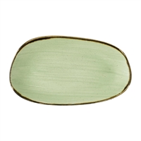 Churchill Stonecast Opal Oblong Plates Sage Green 260x150mm (12 Pack)