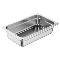 Vogue Heavy Duty Stainless Steel 1/4 GN Tray