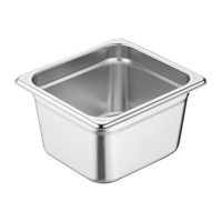 Vogue Heavy Duty Stainless Steel 1/6 Gastronorm Tray 100mm