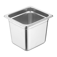 Vogue Heavy Duty Stainless Steel 1/6 Gastronorm Tray 150mm