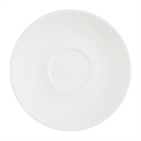 Churchill Inked Tide Café Cappuccino Saucers White 156mm (12 Pack)