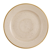 Churchill Stonecast Profile Rimmed Plates Nutmeg Cream 276mm (12 Pack)
