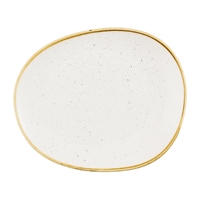 Churchill Stonecast Opal Plates Barley White 210mm (12 Pack)