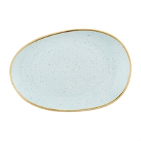 Churchill Stonecast Opal Platters Duck Egg Blue 345x235mm (6 Pack)