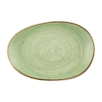 Churchill Stonecast Opal Platters Sage Green 345x235mm (6 Pack)