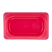 Cambro Safetrak IML Polypropylene Seal Lid Red 1/9 GN
