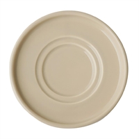 APS THE GRID Porcelain Espresso Saucers Sand 125mm (6 Pack)