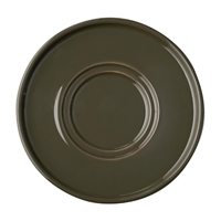 APS THE GRID Porcelain Saucers Brown 160mm (6 Pack)