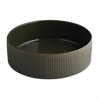 APS THE GRID Porcelain Bowl Brown 2.5Ltr