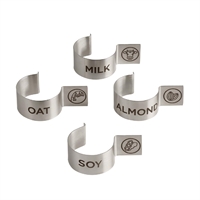 APS Stainless Steel Carafe Label Clips (4 Pack)