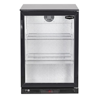 Sterling Pro Green Single Door Outdoor Bottle Cooler Black SP1LO-OUT-BK