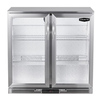 Sterling Pro Green SP2LO-OUT-STS Double Door Stainless Steel Outdoor Bottle Cooler