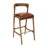 Copenhagen Bar Chair in Weathered Oak & Bison Tan (6 Pack)