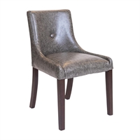 Bath Dining Chair in Dark Walnut & Bison Smoke (6 Pack)