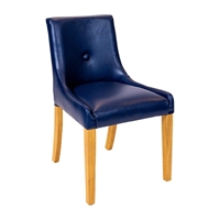 Bath Dining Chair in Soft Oak & Bison Midnight (6 Pack)