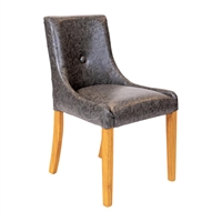 Bath Dining Chair in Soft Oak & Bison Smoke (6 Pack)