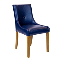 Bath Dining Chair in Weathered Oak & Bison Midnight (6 Pack)