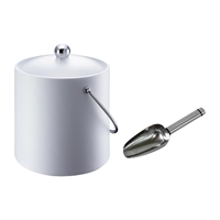 Elia Insulated Ice Bucket with Scoop White 3Ltr