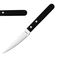 Amefa 2 Rivet Steak Knives Black (12 Pack)