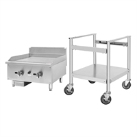 Apuro Gas Griddle With Stand 600mm