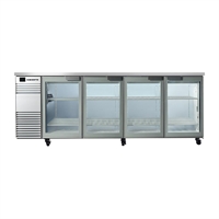 SKOPE BackBar 4 Glass Swing Door Fridge BB.4.GSW White