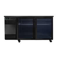 SKOPE BackBar 2 Glass Swing Door SlimLine Fridge SL.2.GSW Black