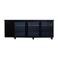SKOPE BackBar 3 Glass Swing Door SlimLine Fridge SL.3.GSW Black