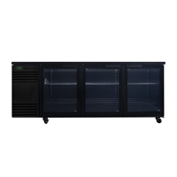 SKOPE BackBar 3 Glass Swing Door CounterLine Fridge CL.3.GSW Black