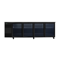 SKOPE BackBar 4 Glass Swing Door CounterLine Fridge CL.4.GSW Black