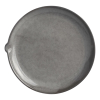 Pottr Gembrook Coupe Plates with Spout Grey 255mm (4 Pack)