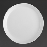 Pottr Finn Round Plates Tapered White 270mm (6 Pack)
