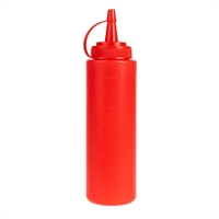 Vogue Red Squeeze Sauce Bottle 8oz