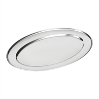 Olympia Stainless Steel Oval Serving Tray 200-660mm