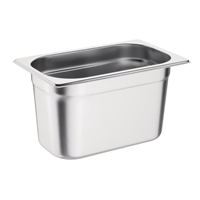 Vogue Edelstahl Gastronormbehälter GN 1/4 150mm Tiefe 4L