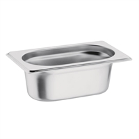Vogue roestvrijstalen 1/9 gastronorm bak 65mm
