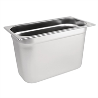 Vogue Edelstahl Gastronormbehälter GN 1/3 200mm Tiefe