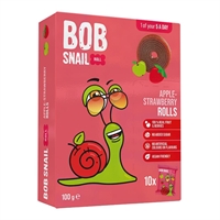 Bob Snail Multipack Fruit Roll Apple Strawberry 10g (50 Pack)