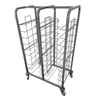 Craven Steel 24-Shelf Tray Clearing Trolley