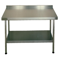KWC DVS Stainless Steel Wall Table with Upstand 650(D)mm